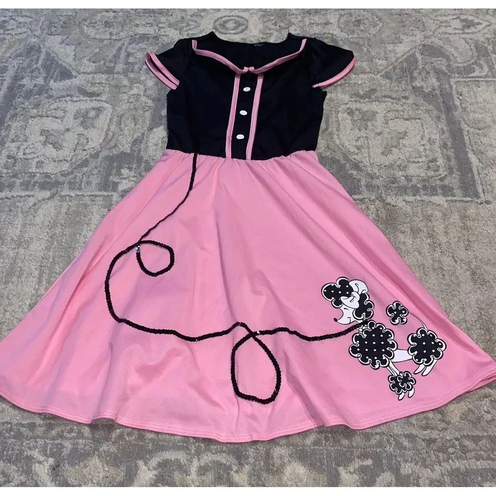 Girls Spirit Halloween Sweetie Costume French Poodle Dress Jacket Sz Large 12-14 - Picture 2 of 6